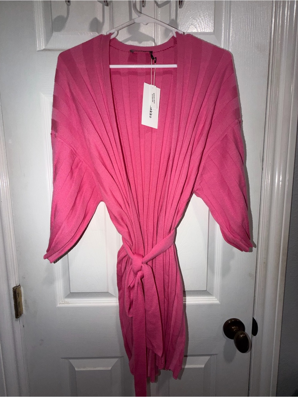 Marimekko Vellova Solid Merino Wool Belted Cardigan NWT S